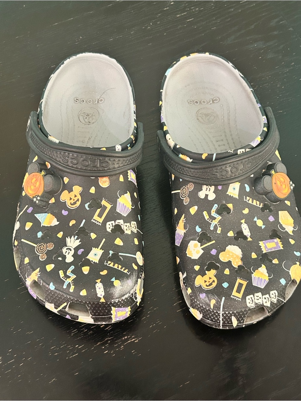 Disney Mickey Mouse Halloween Unisex Crocs size Women 10 Men 8 Preowned